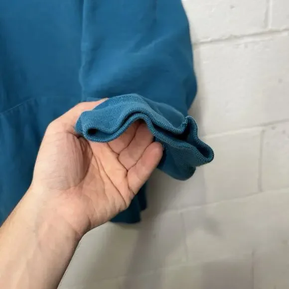 Supreme Sleeve Embroidery Hooded Sweatshirt “Dark Aqua” SS18
